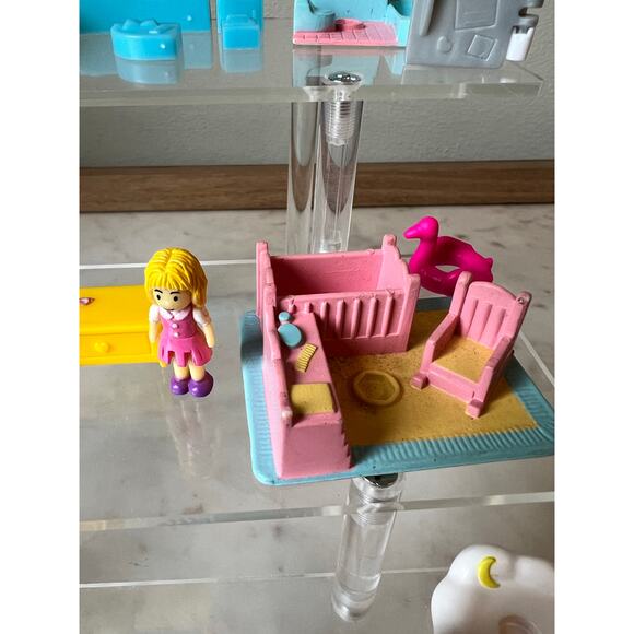 Vintage Random Blue box Tiny Dreams Dollhouse Dolls Polly Pocket stages - Picture 11 of 14